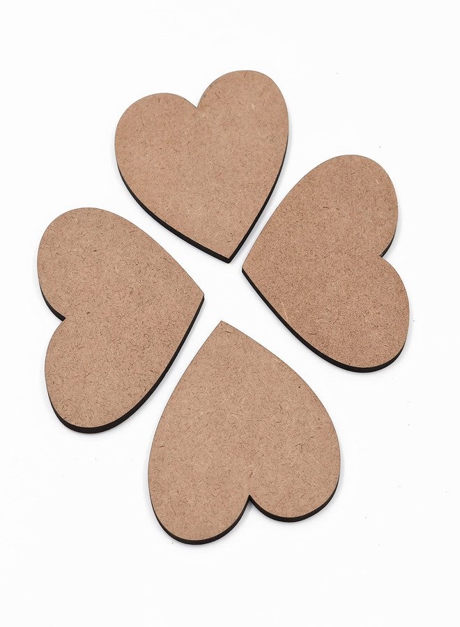 IVEI MDF Board DIY Coasters - MDF Plain Wooden Coasters in Mixed Shapes - Blank Cutouts for Painting, Wooden Sheet Craft Board for Resin Art & Fluid Art, Decoupage, Mandala Art, Pyrography - Set of 20 - Image 2
